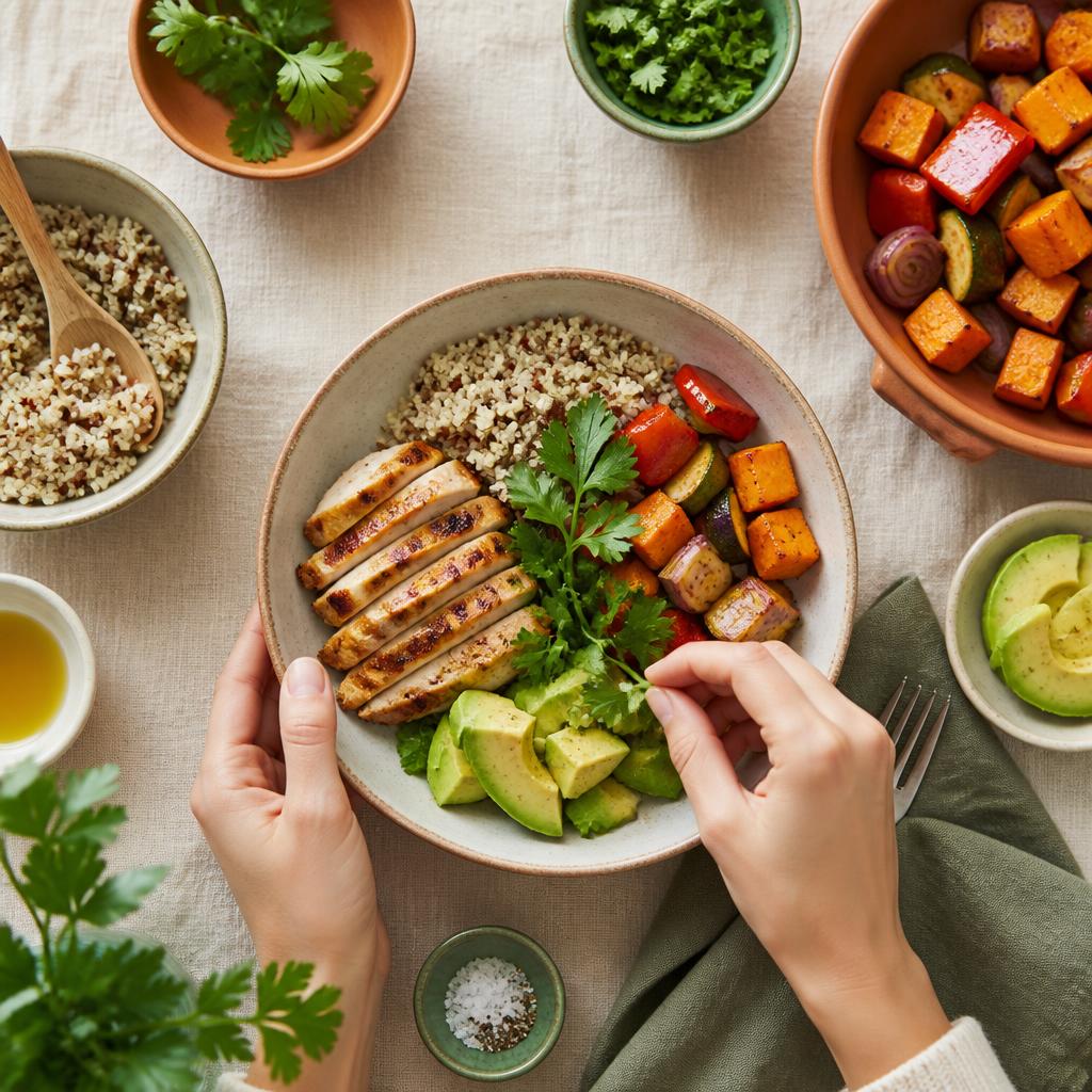 Vista previa de Arma tus comidas: un bowl saludable con ingredientes variados